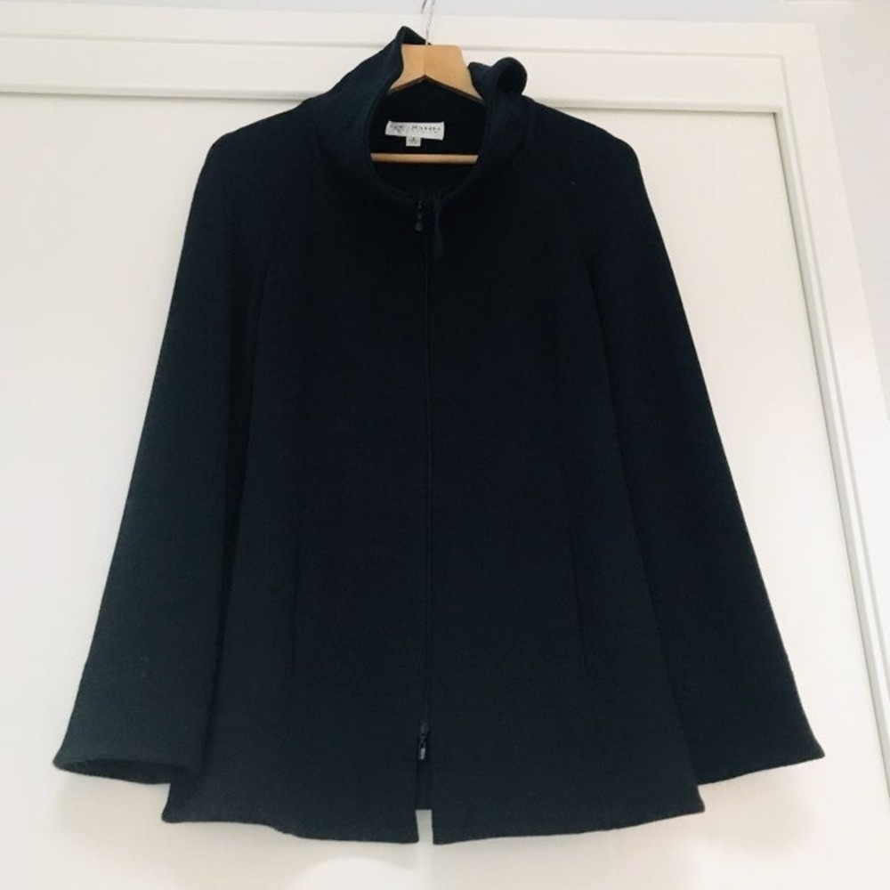 NWOT St. John Collection Black Coat